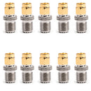 10Pcs SMA Male Plug To Mini UHF Female Jack Plug Straight RF Coaxial Adapter 50Ω