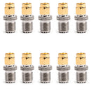 10Pcs SMA Male Plug To Mini UHF Female Jack Plug Straight RF Coaxial Adapter 50??