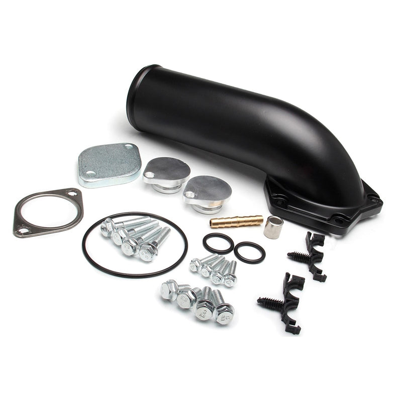 2008-2010 Ford F250 F350 F450 F550 Powerstroke Diesel 6.4L 4" Exhaust Pipe & EGR Valve Delete Kit + Intake Elbow DIECAST