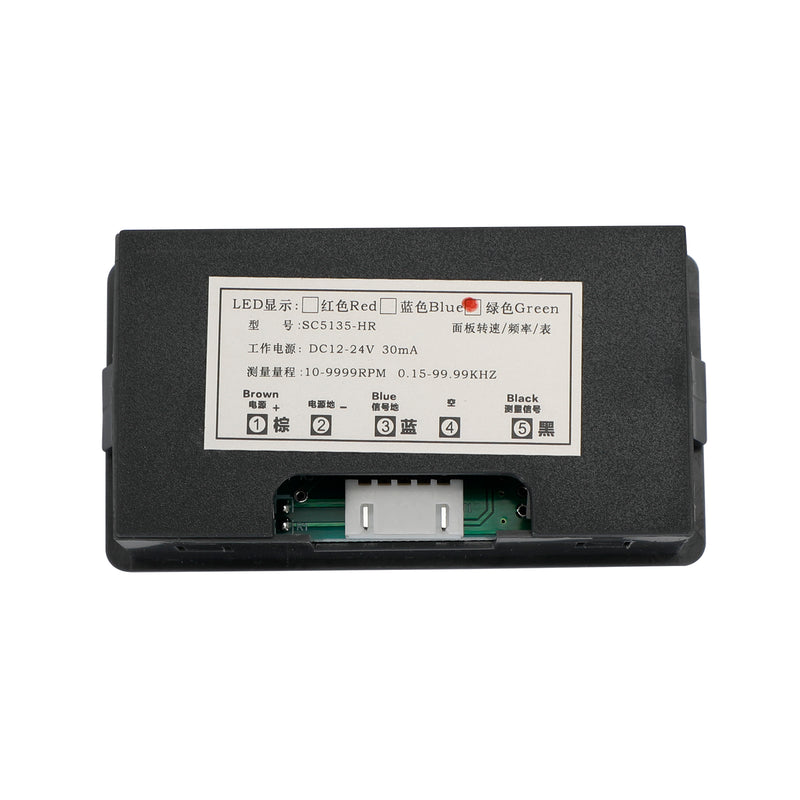 Tachometer 4 Digital LED Tach RPM Speed Meter + Hall Proximity Switch Sensor NPN