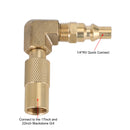 Low Pressure 1/4" RV Quick Connect Elbow Adapter Fitting For Blackstone 17"&22"