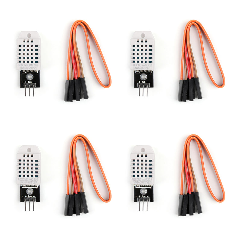 4Pcs DHT22 Digital Temperature Humidity Sensor AM2302 Module + PCB Cable