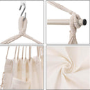 Indoor/Outdoor Hammock Chair Hanging Rope Swing With Cushions 150KG Load Bearing