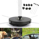 Solar Powered Fountain Water Pump Night Floating Garden Bird Bath Kit