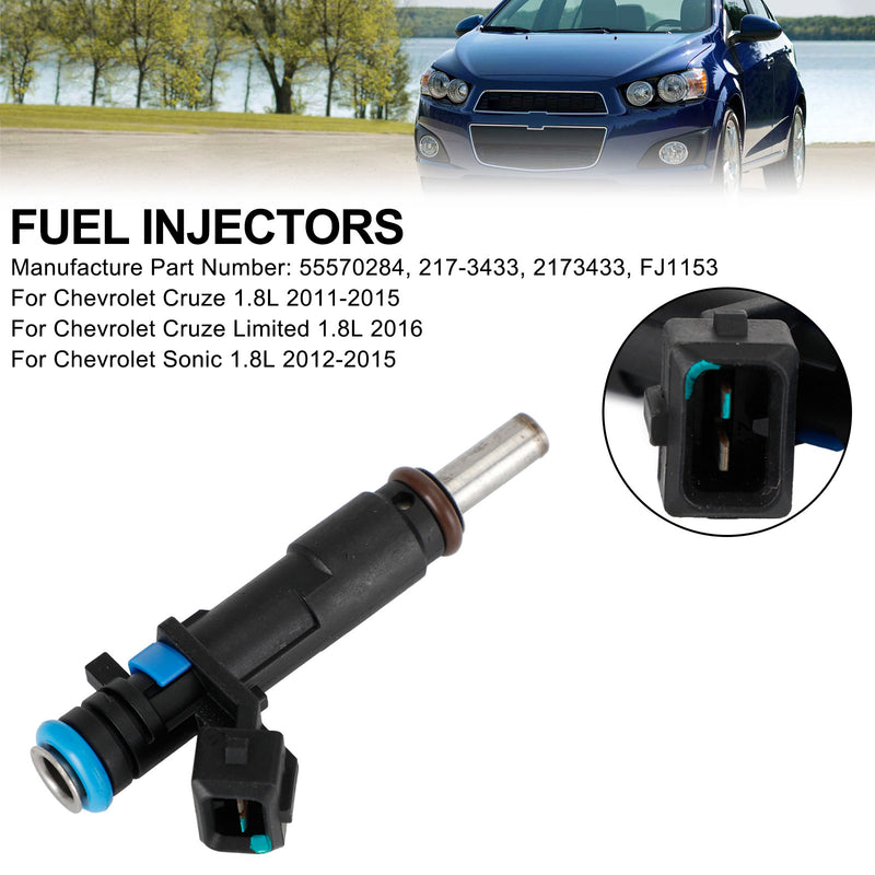 1PCS 2011-2015 Chevrolet Cruze Sonic 1.8L 217-3433 Fuel Injectors 55570284
