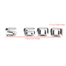 Rear Trunk Emblem Badge Nameplate Decal Letters Numbers Fit Mercedes S600 Chrome Generic