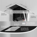 35" x 27.5" Electirc attic ladder Aluminum folding 9.5ft with remote for loft