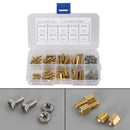 120Pcs M3 Brass Male Female Standoff Spacer Hex Screws Bolts Nuts Set
