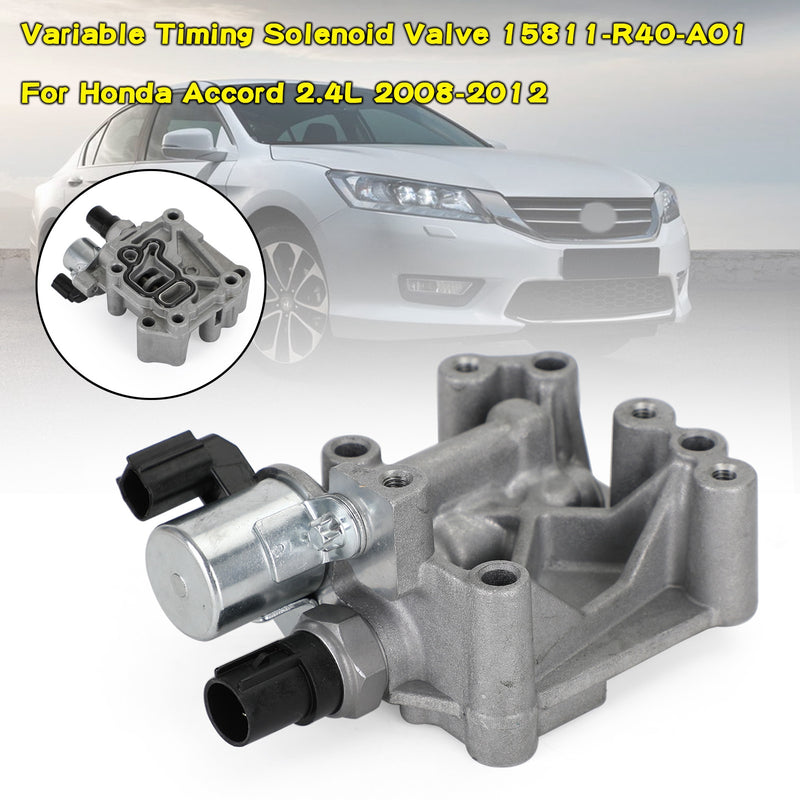 Variable Timing Solenoid Valve 15811-R40-A01 For Honda Accord 2.4L 2008-2012 Generic
