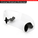 Motorcycle Adjustable Clip On Windshield Extension Spoiler Wind Deflector