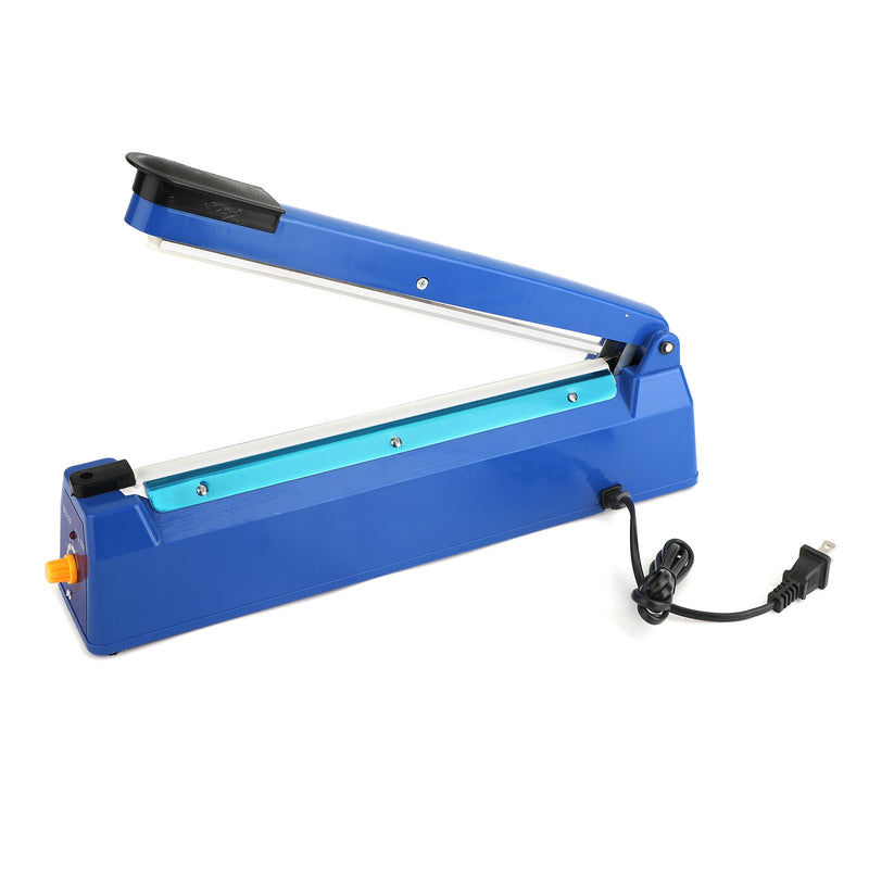 Economic 12"Impulse Heat Sealer 300mm Plastic Poly Bag Hand Sealing Machine Blue