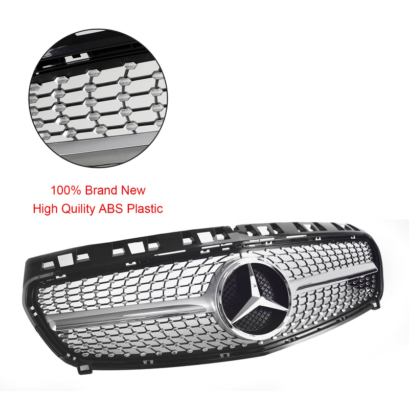 Mercedes Benz A CLASS W176 2013-2015 Front Bumper Grille Grill Black/Chrome