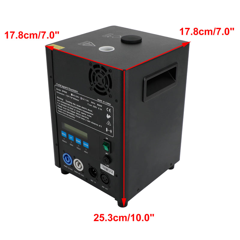 DMX Compatible 600W Electronic Cold Spark Machine for Events