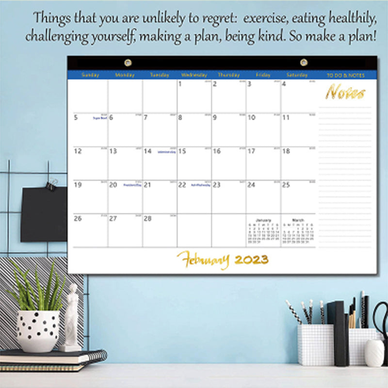 2023.1-2024.6 Calendar Brownline Home Office Monthly Desk Pad Calendar