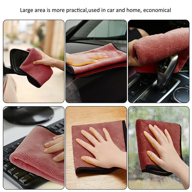 Quick Drying Extra Thick Rags Softer Absorbent Car Cleaning Towels Generic