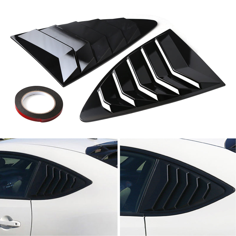 Gloss Black Side Window Louver For 2013-2018 Scion FRS BRZ Toyota 86 GT86 Generic