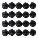 20pcs Fairing Panel Bolt Clip 6mm Plastic Screw Rivets Clips Black For Honda Generic