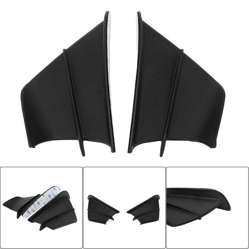 Black Side Winglet Wind Fin Spoiler Trim Cover For Honda Cbr650R Cbr500R Cb1000R Generic
