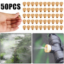 20/50PCS Brass Misting Nozzles Water Mister Sprinkle For Cooling System 0.012"