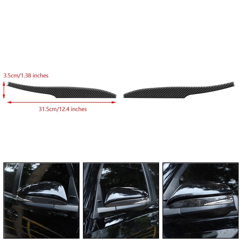 Carbon Fiber Exterior Rearview Mirror Cover Trim For Toyota 4Runner 2014+ Generic