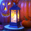 Halloween Portable Mini LED Wind Lantern Party Decoration Fireplace Light