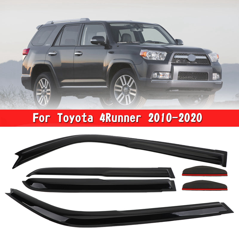 Toyota 4Runner 2010-2020 6PCS ABS Window Visor Sun Rain Guard Weather Shield