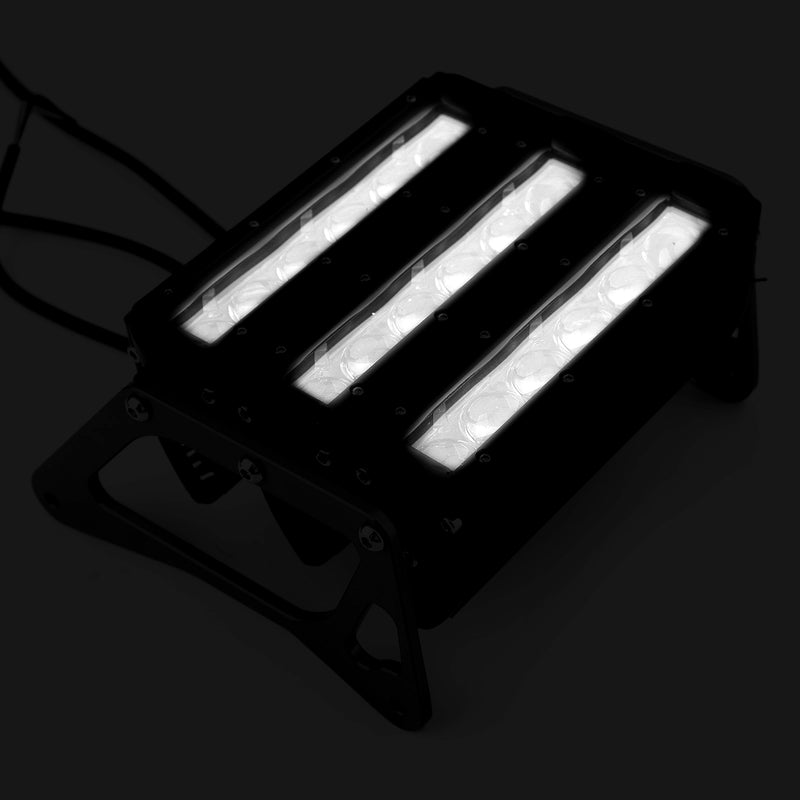 3 Row Modified LED Headlight White Light Fit for Honda MSX125 Grom 13-19 Black Generic