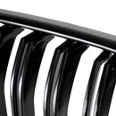 BMW X3 F25 2011-2014 Dual Line Gloss Black Front Bumper Kidney Grille Grill