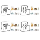 4X Carburetor Carb Repair Rebuild Kit for Honda VF700C VF700F VF750F replace 18-2432 Generic