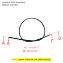 Motorcycle Clutch Cable Steel Wire Replacement for YAMAHA YZF-R1 2009-14 Black Generic