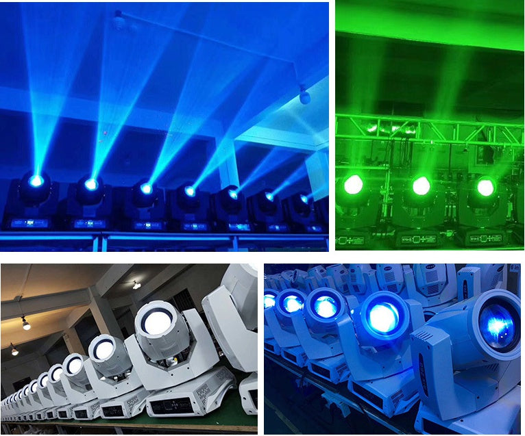 230W 7R Moving Head Light Stage Lights Spotlight Zoom Moving Head Beam Sharpy Light 8 Prism Strobe DMX 16Ch for Party Stage
