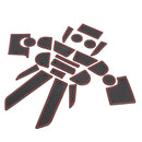 Door Mats Cup Holder Non-Slip Pads For  Charger 2015-2019 Red Generic