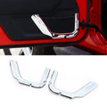 2pcs ABS Trunk Sundry Net String Bag Frame Trim For Renegade 2011+ 2Door Silver/Orange Generic