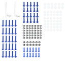 158pcs Motorbike Blue Fastener Clip Screw Kit Windscreen Fairing Bolt Universal Generic