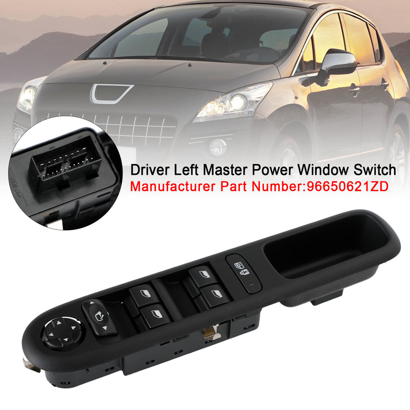 Peugeot 3008 5008 96650621ZD Driver Left Master Power Window Switch