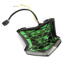 LED Brake Turn Signals Taillight For Kawasaki Z650 Ninja 650 Z900 17-24 Silver Generic