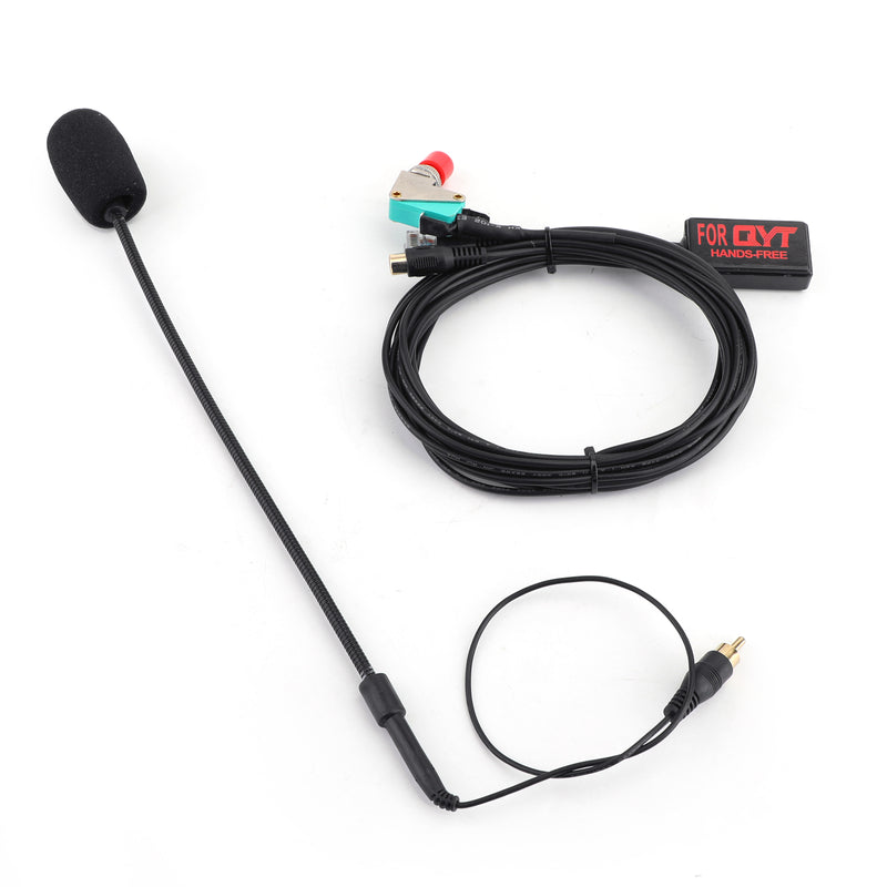 4x Mini Car Radio Finger Big PTT Handsfree Microphone for QYT KT8900 KT8900R