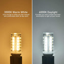 6pcs Non-dimmable G9 Led Bulbs Ceiling Light 40W Equivalent 3000K/6000K White