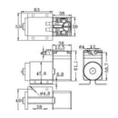 DC12V Mini Vacuum Pump Negative Pressure Suction Pump 5L/min 65kpa With Holder