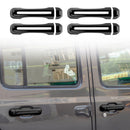 Carbon Black Red Silver Door handle Cover Trim Decoration Exterior For Wrangler JL 2018+ Generic