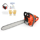 52cc Chain Saw 20inches Bar Powered Engine 2 Cycle Gasoline Chain Saw Orange