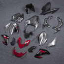 Fairing Fit for Kawasaki Z900 2017-2019 Silver Red Injection Plastic ABS Bodywork  Generic