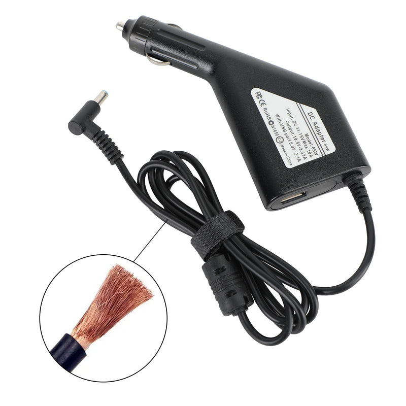 65W Car AC Adapter Power Charger For Dell Laptop Notebook 4.5x3.0mm 19.5V 3.33A