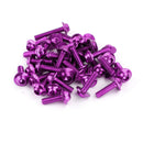 158x Motorcycle Sportbike Windscreen Fairing Bolt Kit Fastener Clip Screw Purple Generic