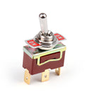 2 Terminal 3P (ON)-ON 15A 250V Toggle Switch Reset Boot SPDT Industrial Grade