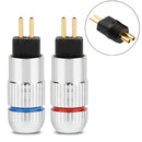 5PCS Earphone Pin 0.78mm DIY Plug Audio Connector For UM3X W4R UE18 UE11 Chrome