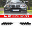 Pair Front Bumper Fog Light Grill Grille Fit BMW X5 E70 2007-2010