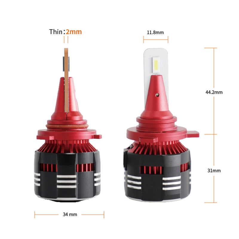 27W LED headlight Bullet Head Mini Conversion Kit 9012 LED Headlight Bulb Generic