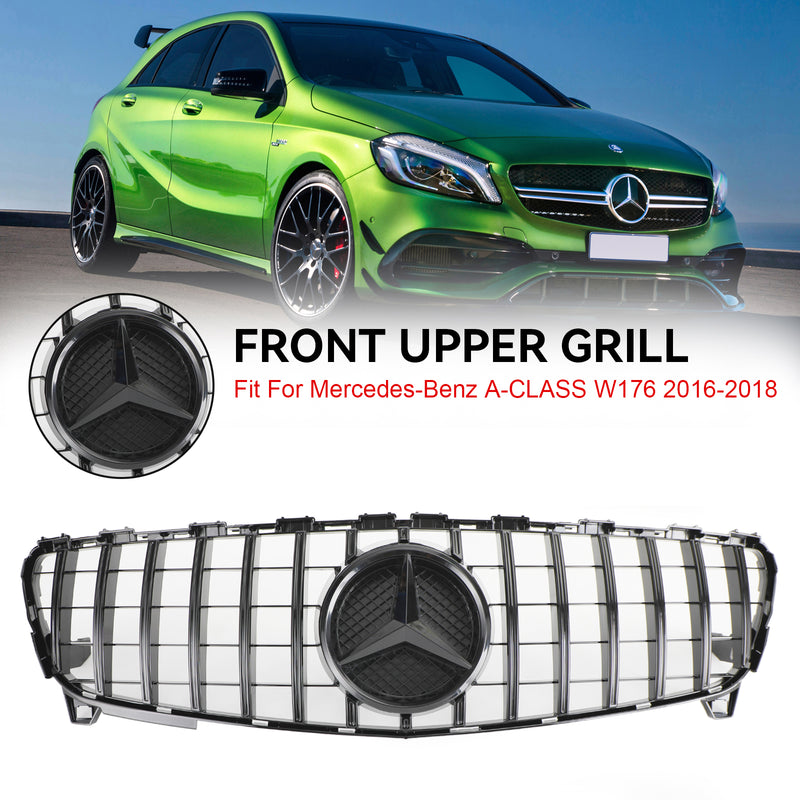 MERCEDES BENZ A CLASS W176 2016-2018 GTR Style Front Bumper Grille Grill