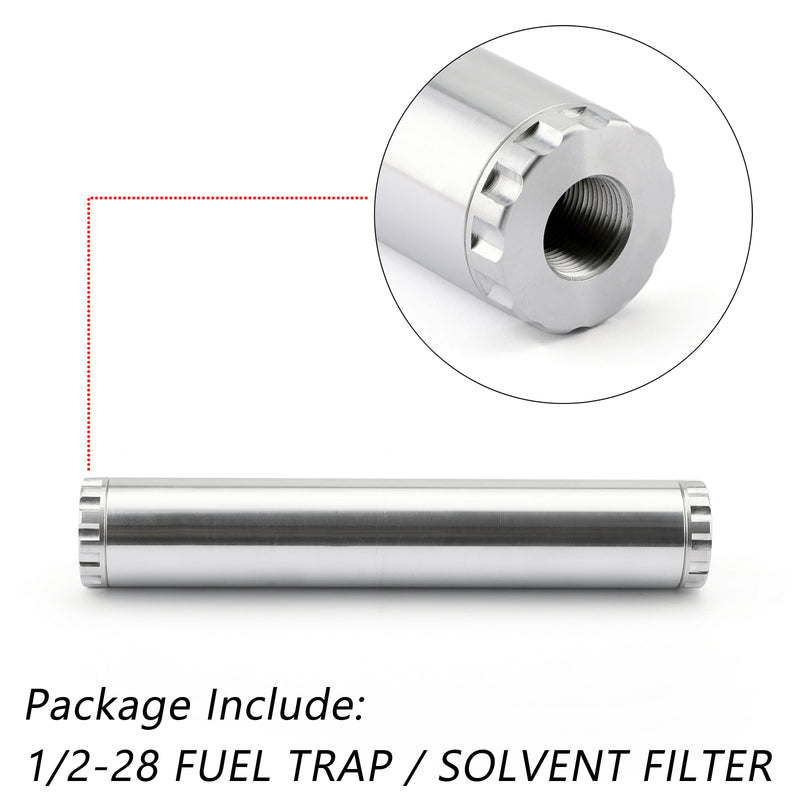 1/2-28 Aluminum NAPA 4003 WIX 24003 Fuel Filter Kit 1X6 Silver
